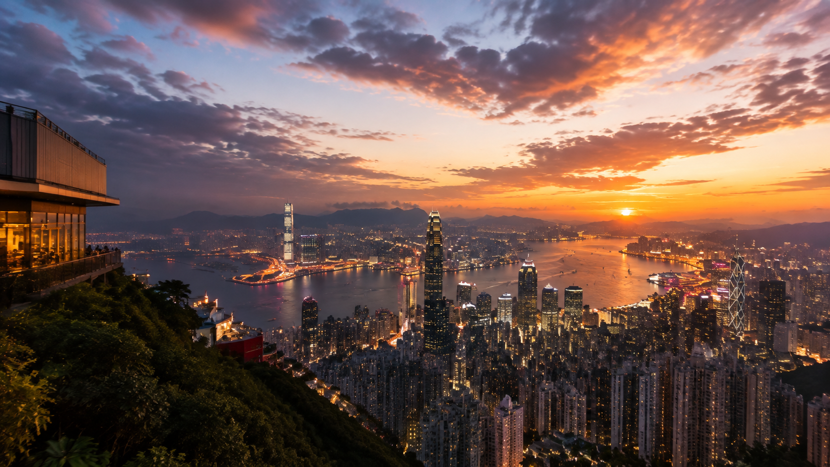 太平山頂夜景